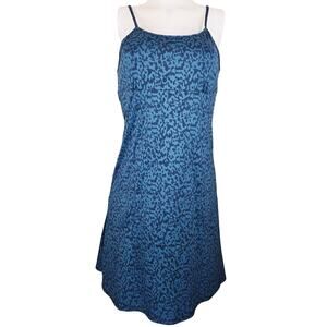 prAna Marbled Blue Built In Bra Pockets Athletic Athleisure Women's Dress S